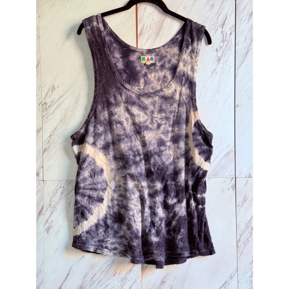 Lot of 2 Mens Tank Tops Tropicalia Tie Dye & BDG Urban Outfitters Floral L